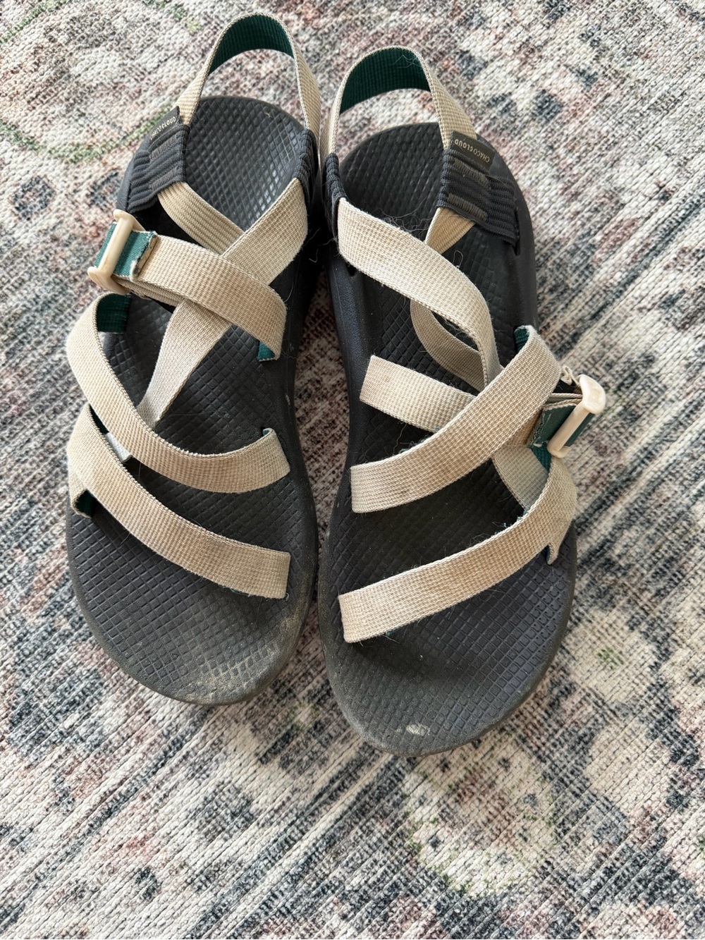Women’s Strappy Chaco in Beige and Black